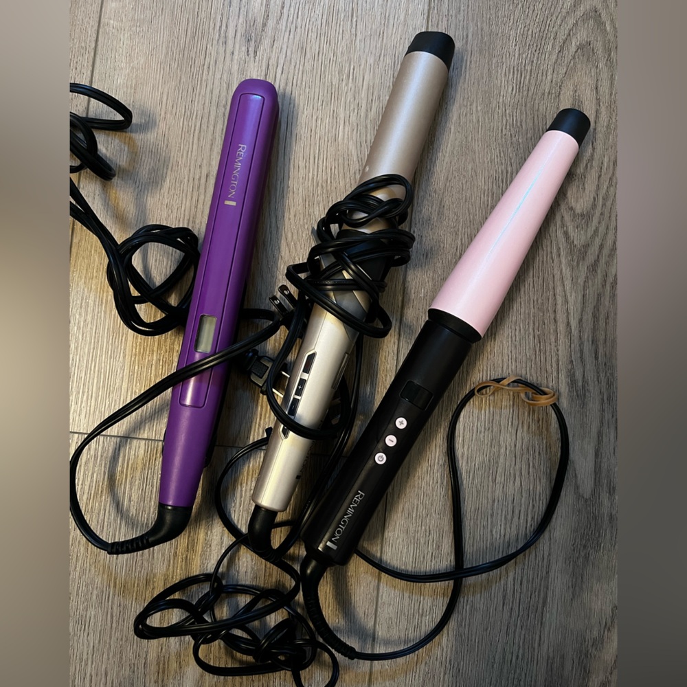 Remington Hair Styling Trio Curling Wands & Straightener Set